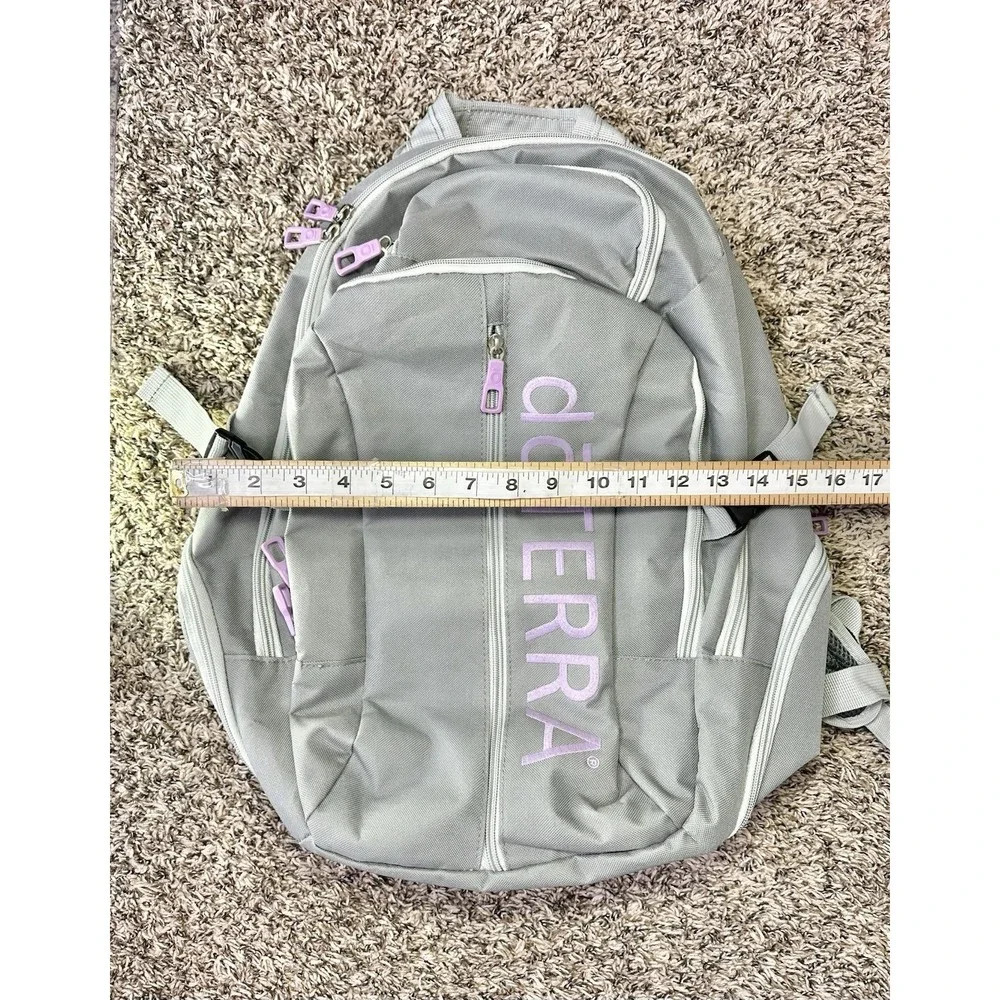 doTERRA Back Pack Large Compartment Gray Purple‎
